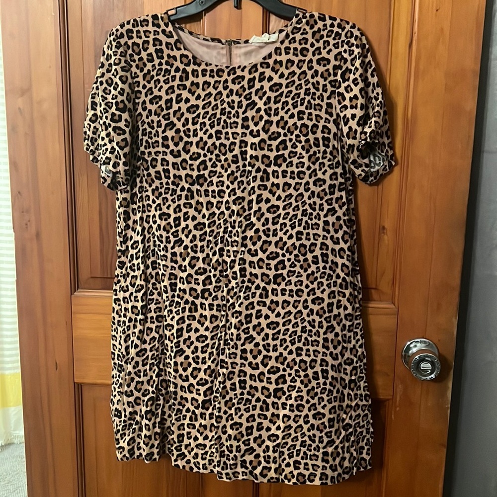 Entro brown cheetah dress size medium